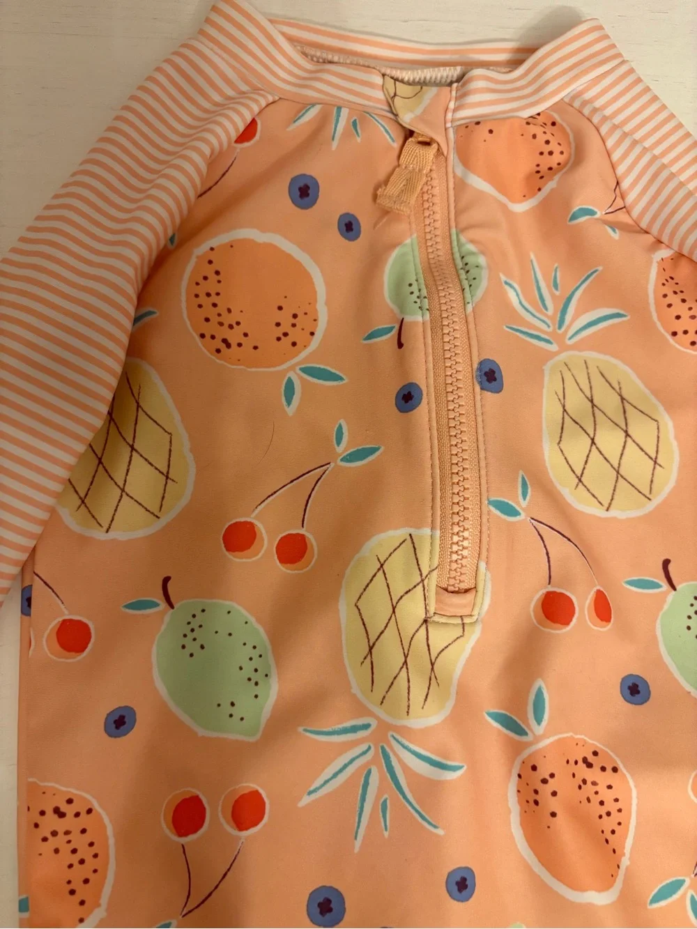 Carter’s Toddler Girl Swimsuit Size 18 month Orange Fruits